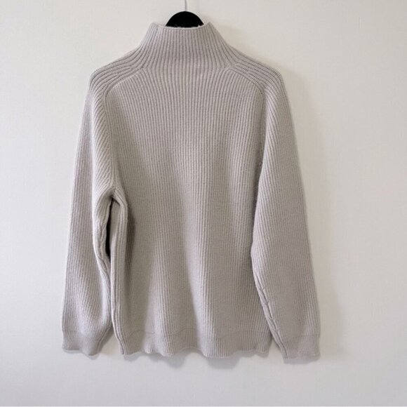 OAK+FORT CHUNKY TURTLENECK RIBBED SWEATER - Picture 2 of 5